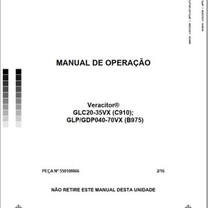 Yale B975 (GLPGDP040VX to GLPGDP070VX) Operation Manual