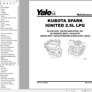 Yale C875 (GP40-70VX, GLP40-70VX, GDP40-70VX) Service Manual