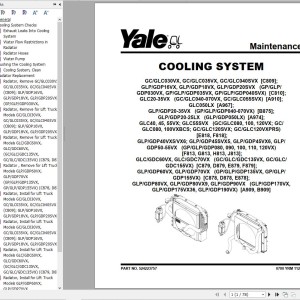 Yale C878 (GDP135-155VX, GLP135-155VX, GP135-155VX) Service Manual