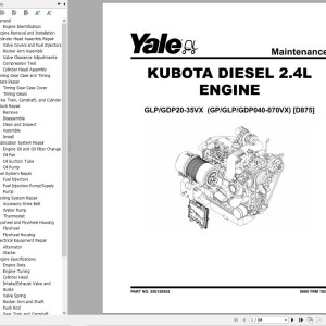 Yale D875 (GPGLPGDP040VX to GPGLPGDP070VX) Service Manual