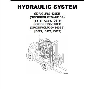 Yale D876 (GDP170-280DB, GLP170-280DB) Service Manual