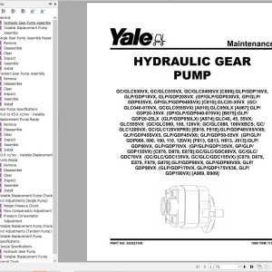 Yale D878 (GPGLPGDP135 VX, GPGLPGDP155VX) Service Manual