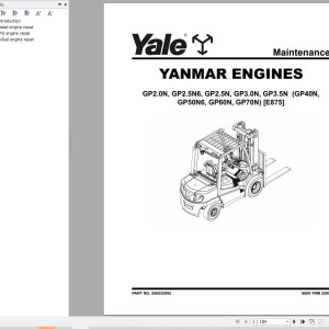 Yale E875 (GLPGDPGTP40N to GLPGDPGTP70N) Service Manual