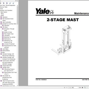 Yale F877 (GDP300EC, GDP330EC, GDP360EC) Service Manual