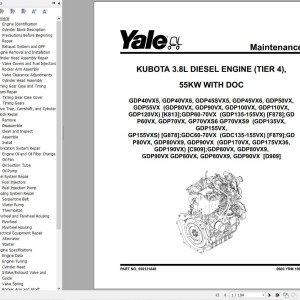 Yale F878 (GPGLPGDP135-155VX) Service Manual