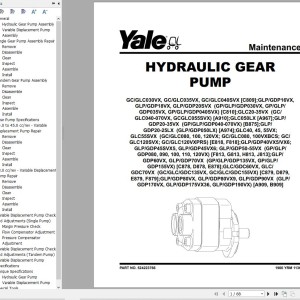 Yale G813 (GP080-120VX, GLP080-120VX, GDP080-120VX) Service Manual