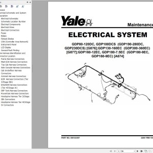 Yale G876 (GDP80DC to GDP120DC Europe) Service Manual