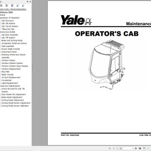 Yale G877 (GDP130EC, GDP140EC, GDP160EC Europe) Service Manual