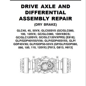 Yale H813 (GLPGDP40VX5 to 55VX Europe) Service Manual