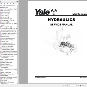 Yale H877 (GDP130EC, GDP140EC, GDP160EC Europe) Service Manual