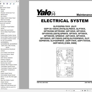 Yale H878 (GP135VX to GP170SVX) Service Manual