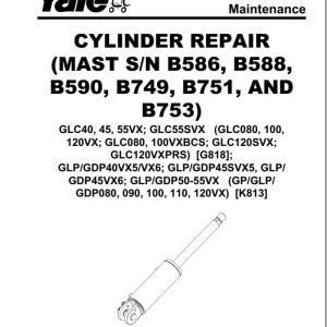 Yale K813 (GLPGDP40VX to GLPGDP55VX) Service Manual