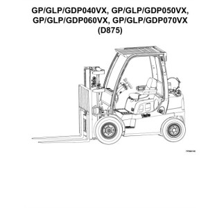 Yale D875 GP040VX to GDP070VX Parts Catalog 550109075 02-2024