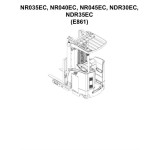Yale E861 NR035EC NR040EC NR045EC NDR30EC NDR35EC Parts Catalog 550191522 02-2024