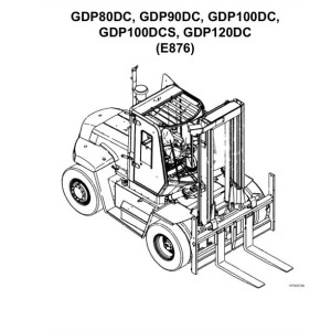 Yale E876E GDP80DC GDP90DC GDP100DC GDP100DCS GDP120DC Parts Catalog 550035624 05-2024