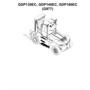 Yale G877E GDP130EC GDP140EC GDP160EC Parts Catalog 550135572 05-2024