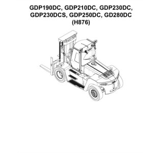 Yale H876 GDP190DC GDP210DC GDP230DC GDP230DCS GDP250DC GD280DC Parts Catalog 550197380 03-2024