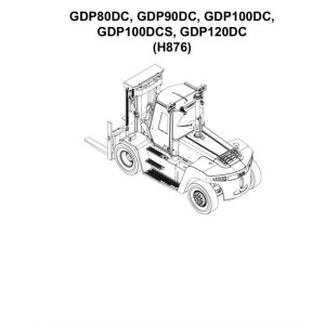 Yale H876E GDP80DC GDP90DC GDP100DC GDP100DCS GDP120DC Parts Catalog 550197822 06-2024