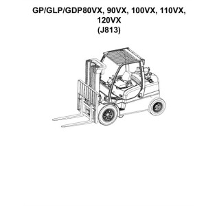 Yale J813 GP80VX to GDP120VX Parts Catalog 550068677 02-2024