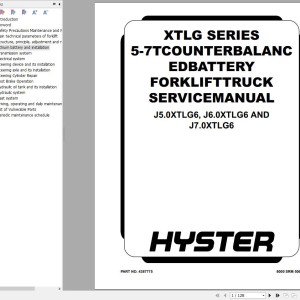 Hyster J5.0XTLG6 J6.0XTLG6 J7.0XTLG6 Europe (A2A8) Service Manual 2024