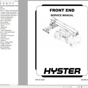 Hyster RS46-24IH to RS46-41XLS IH (E222) Service Manual 2025