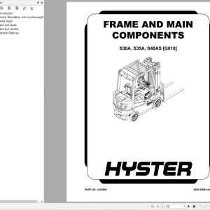 Hyster S30A S35A S40AS (G010) Service Manual 2025