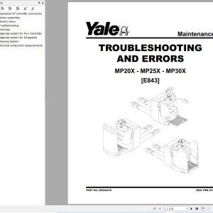 Yale MP20X MP25X MP30X MO20X MO25X MO30X (E843) Service Manual