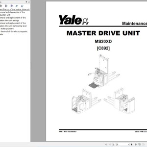 Yale MS20XD (C892) Service Manual