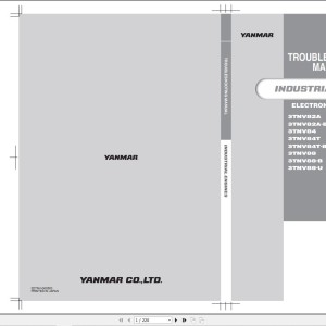 Yanmar 3TNV82A to 4TNV106T Electronic Control Troubleshooting Manual 0DTNV-G00600