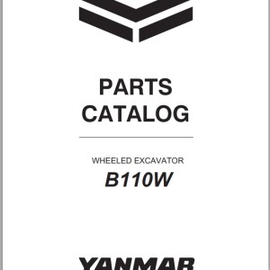 Yanmar B110W Parts Catalog CPB68ENMA00200 EU V2 2020 2021