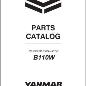 Yanmar B110W Parts Catalog CPC31ENMA00100 V3 EU 2020 2021 2022