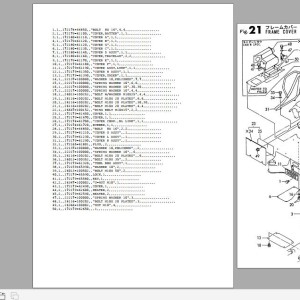 Yanmar B17-2 ammann Parts Catalog Y00S3390