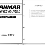 Yanmar B37V Service Manual 44399040