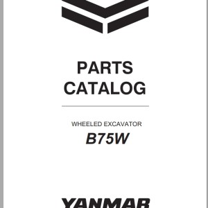Yanmar B75W Parts Catalog CPB66ENMA00300 EU V3 2022