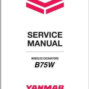 Yanmar B75W Stage 5 Service Manual MMB66DEMA00302 2021