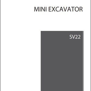 Yanmar SV22 Parts Catalog CPB28ENMA00100