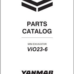 Yanmar ViO23-6 Parts Catalog CPB57ENMA00100