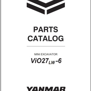 Yanmar ViO27-6LW Parts Catalog CPC37ENMA00100