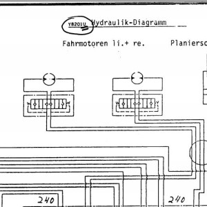 Yanmar YB201 Hydraulic Diagram