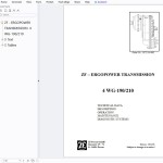ZF Ergopower 4WG-190 4WG-210 Operation Maintenance Diagnostic Manuals 5872194002